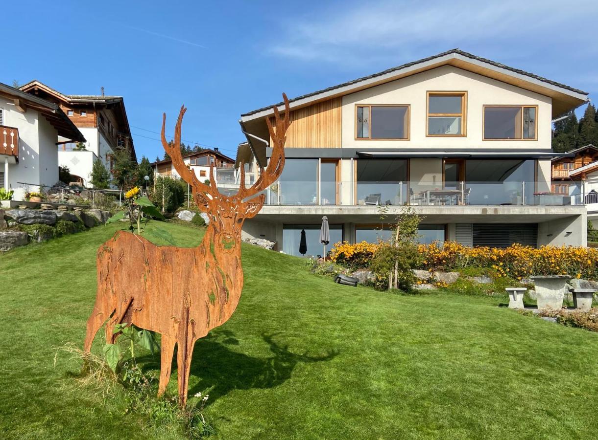Casa Admisa, Spektakulaere Aussicht, Ski In And Out, Hochwertige Einrichtung, Valserstein Und Eiche 필름 외부 사진