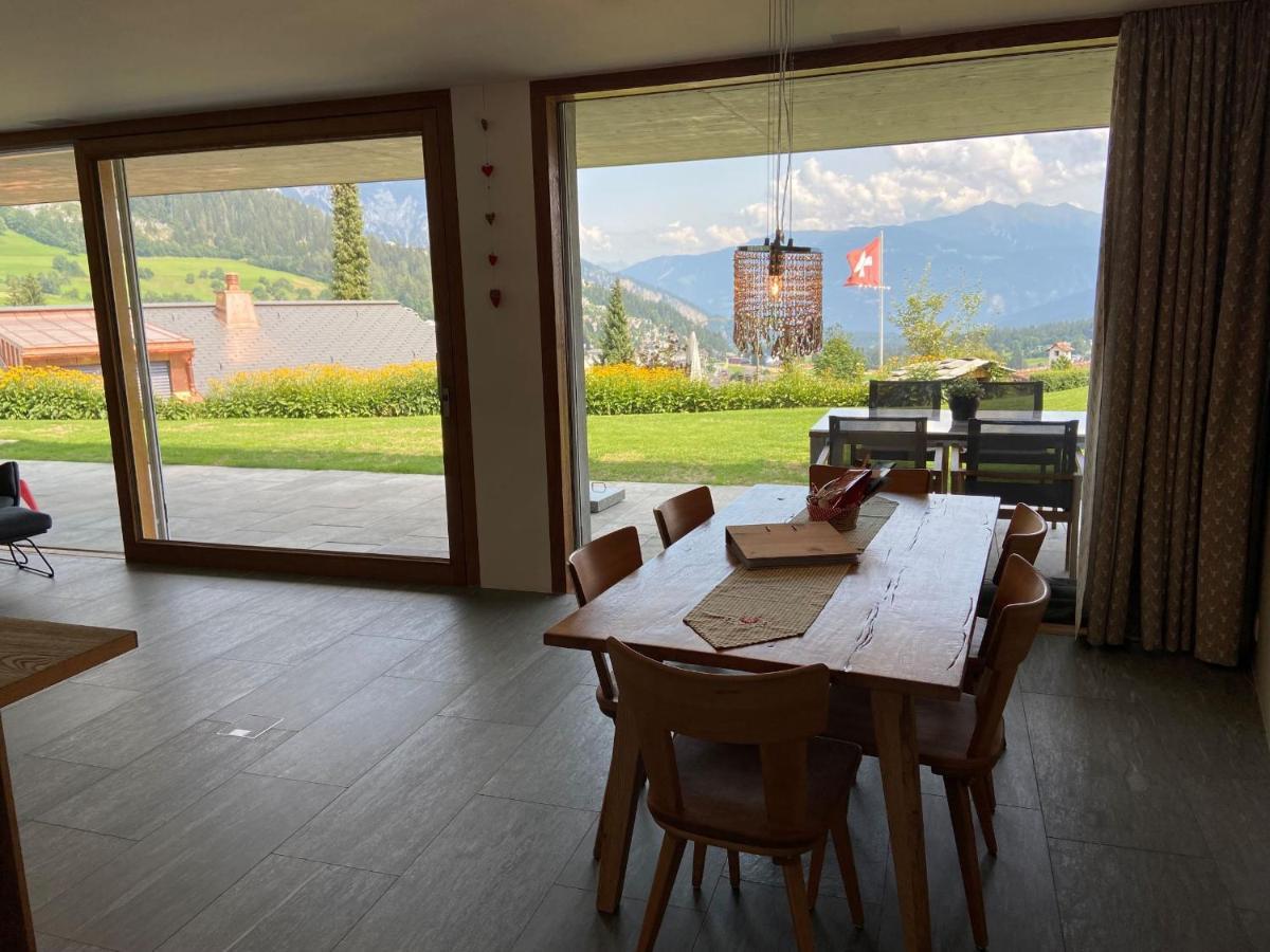 Casa Admisa, Spektakulaere Aussicht, Ski In And Out, Hochwertige Einrichtung, Valserstein Und Eiche 필름 외부 사진