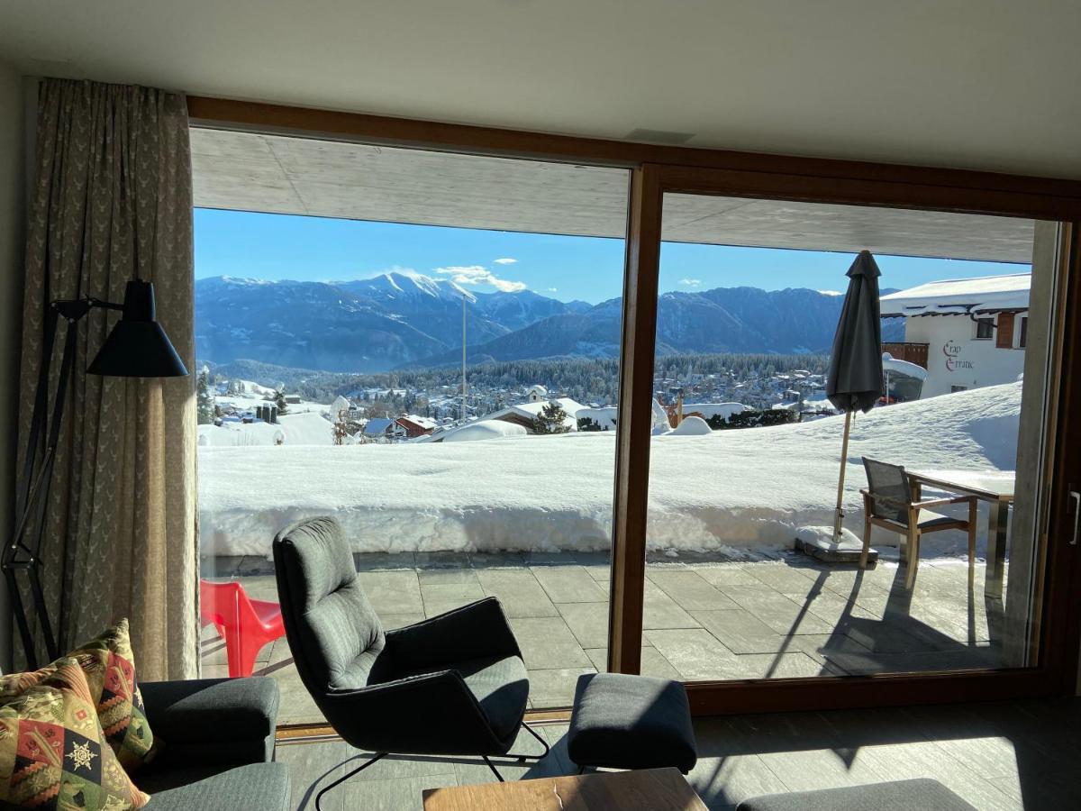 Casa Admisa, Spektakulaere Aussicht, Ski In And Out, Hochwertige Einrichtung, Valserstein Und Eiche 필름 외부 사진