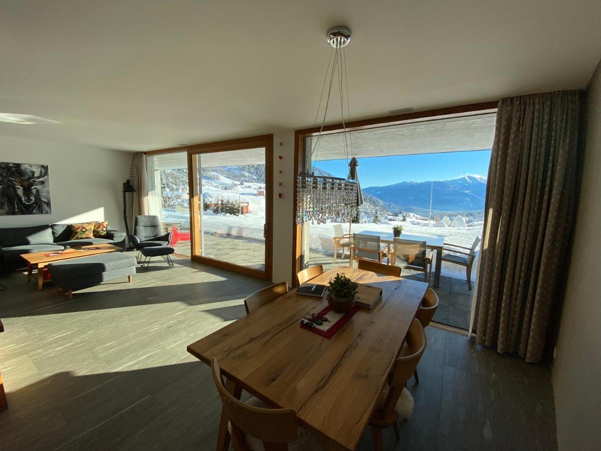 Casa Admisa, Spektakulaere Aussicht, Ski In And Out, Hochwertige Einrichtung, Valserstein Und Eiche 필름 외부 사진