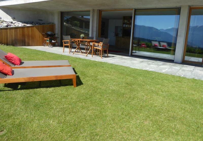 Casa Admisa, Spektakulaere Aussicht, Ski In And Out, Hochwertige Einrichtung, Valserstein Und Eiche 필름 외부 사진