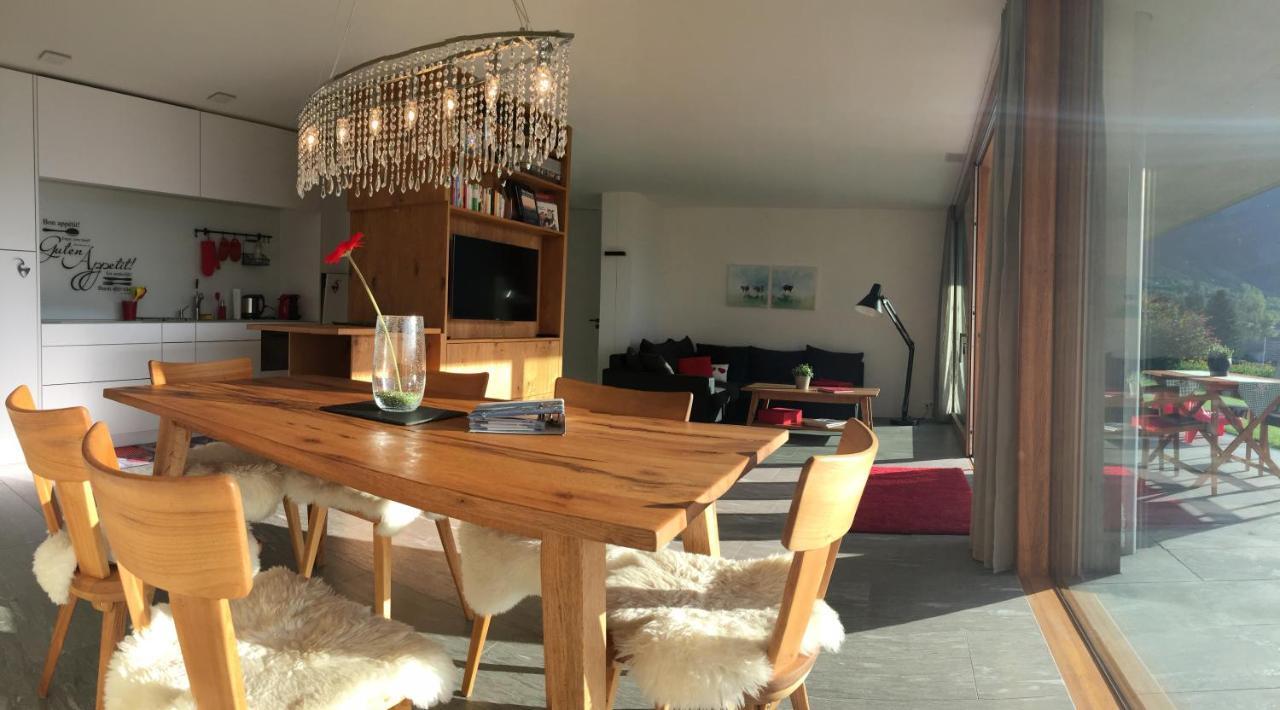Casa Admisa, Spektakulaere Aussicht, Ski In And Out, Hochwertige Einrichtung, Valserstein Und Eiche 필름 외부 사진