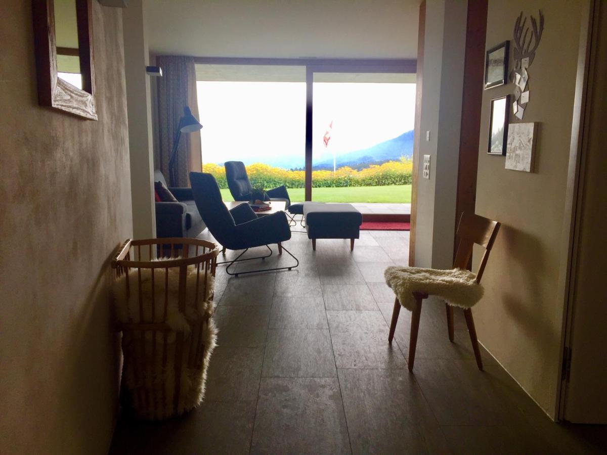 Casa Admisa, Spektakulaere Aussicht, Ski In And Out, Hochwertige Einrichtung, Valserstein Und Eiche 필름 외부 사진